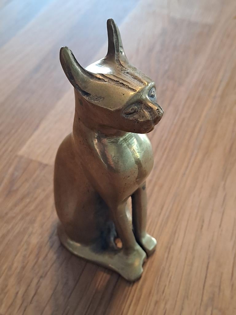 Egyptisch koperen beeldje, Ophalen of Verzenden, Brons