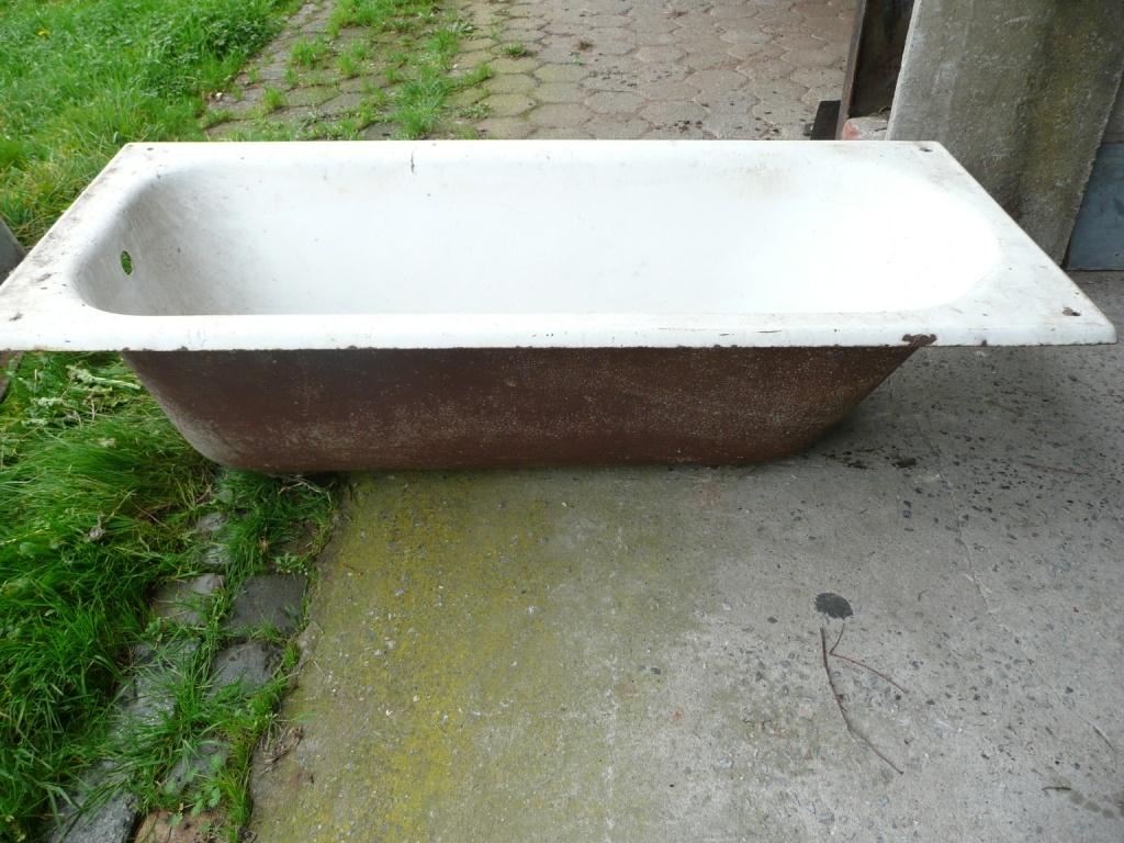 zwaar gietijzeren badkuip/tuinbad/bad (te restaureren), Ophalen, Gebruikt, Gietijzer, Overige typen