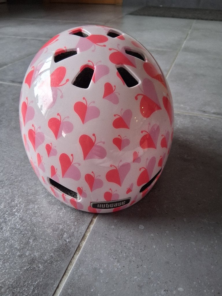 Kinderfietshelm, Gebruikt, Meisje, Nutcase, Ophalen
