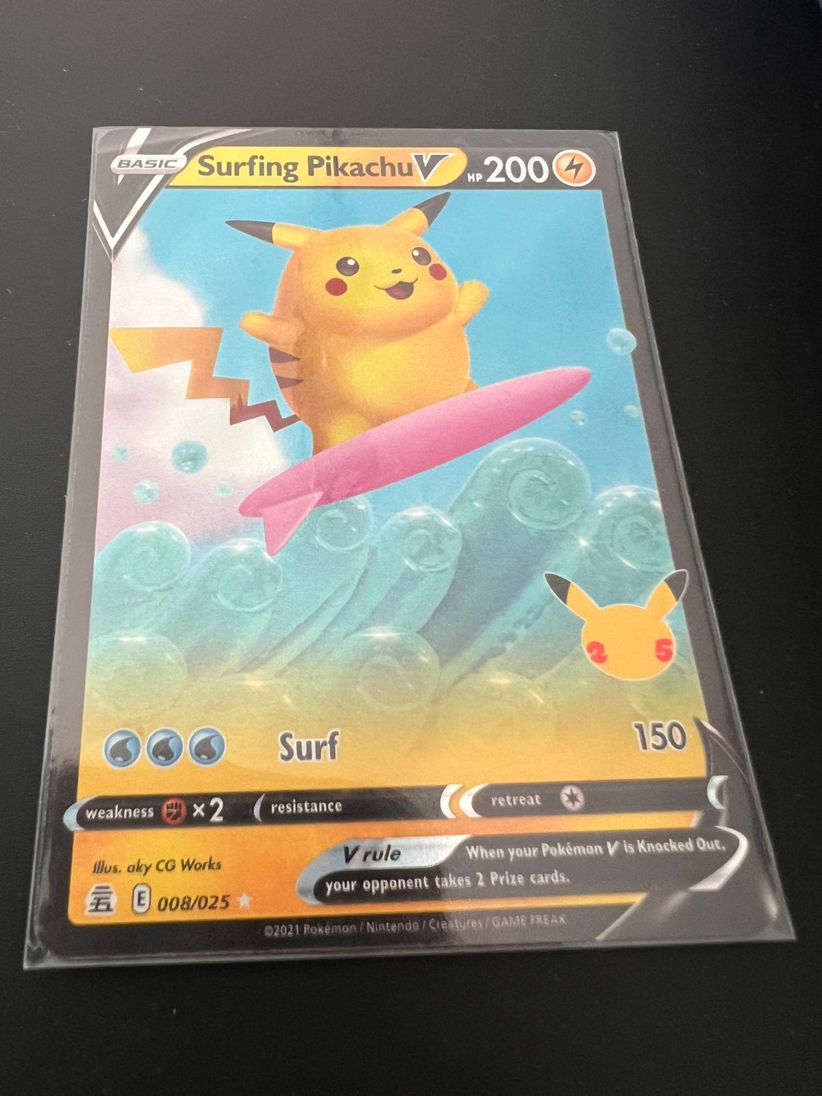 Surfing pikachu 008/025, Ophalen of Verzenden, Zo goed als nieuw