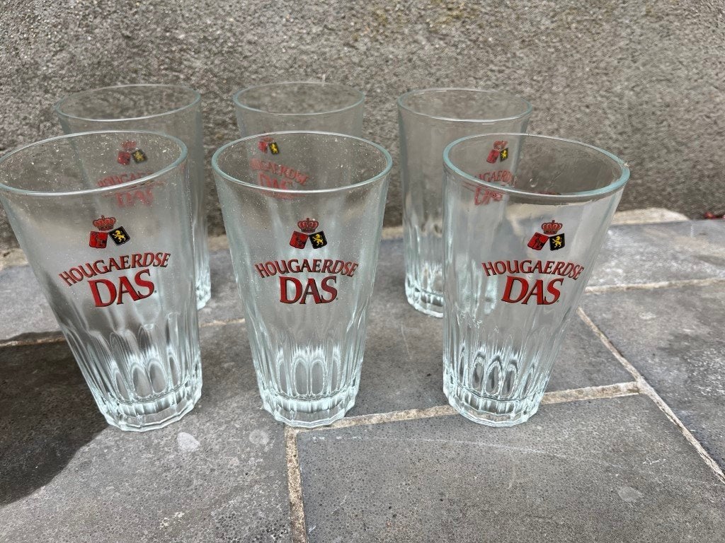 6 glazen Hougaerdse DAS, Verzamelen, Ophalen of Verzenden
