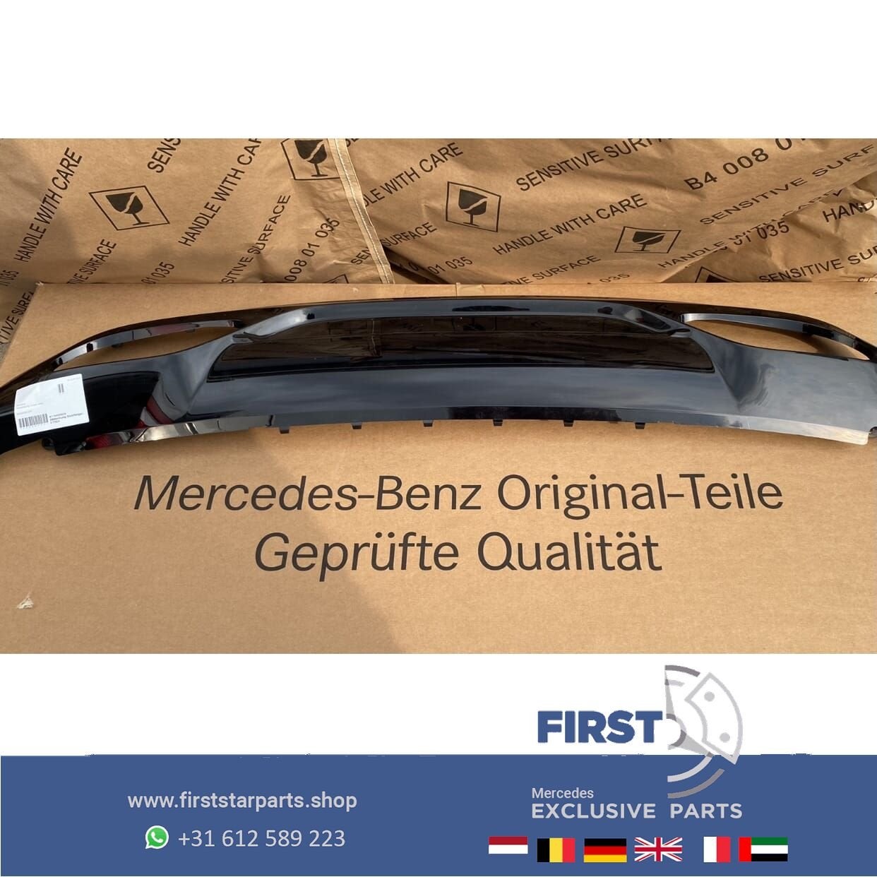 A1768855600 W176 FACELIFT AMG Diffuser ORIGINEEL Mercedes A