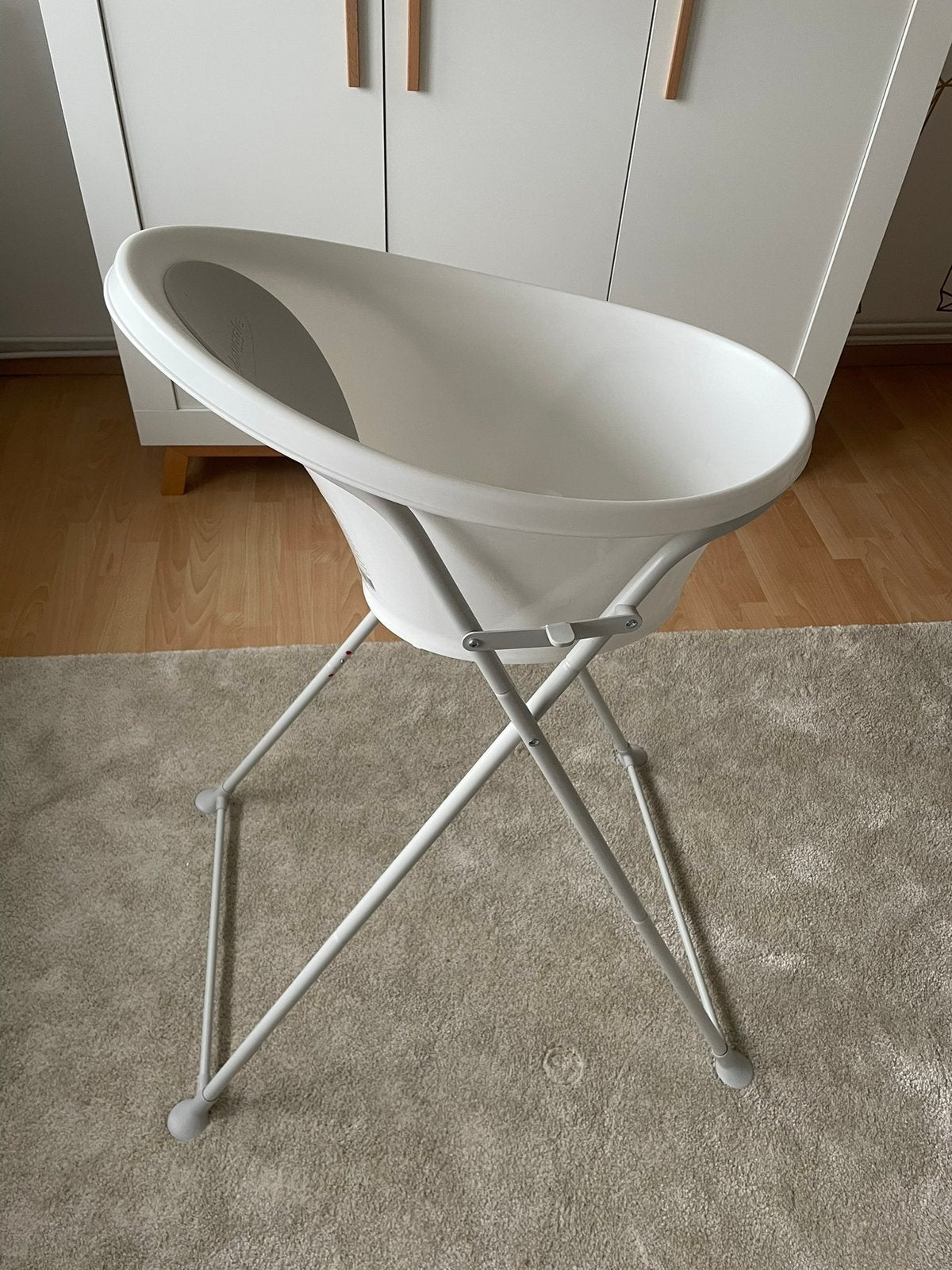 Shnuggle bad + staander wit, Kinderen en Baby's, Badjes en Verzorging, Ophalen, Zo goed als nieuw