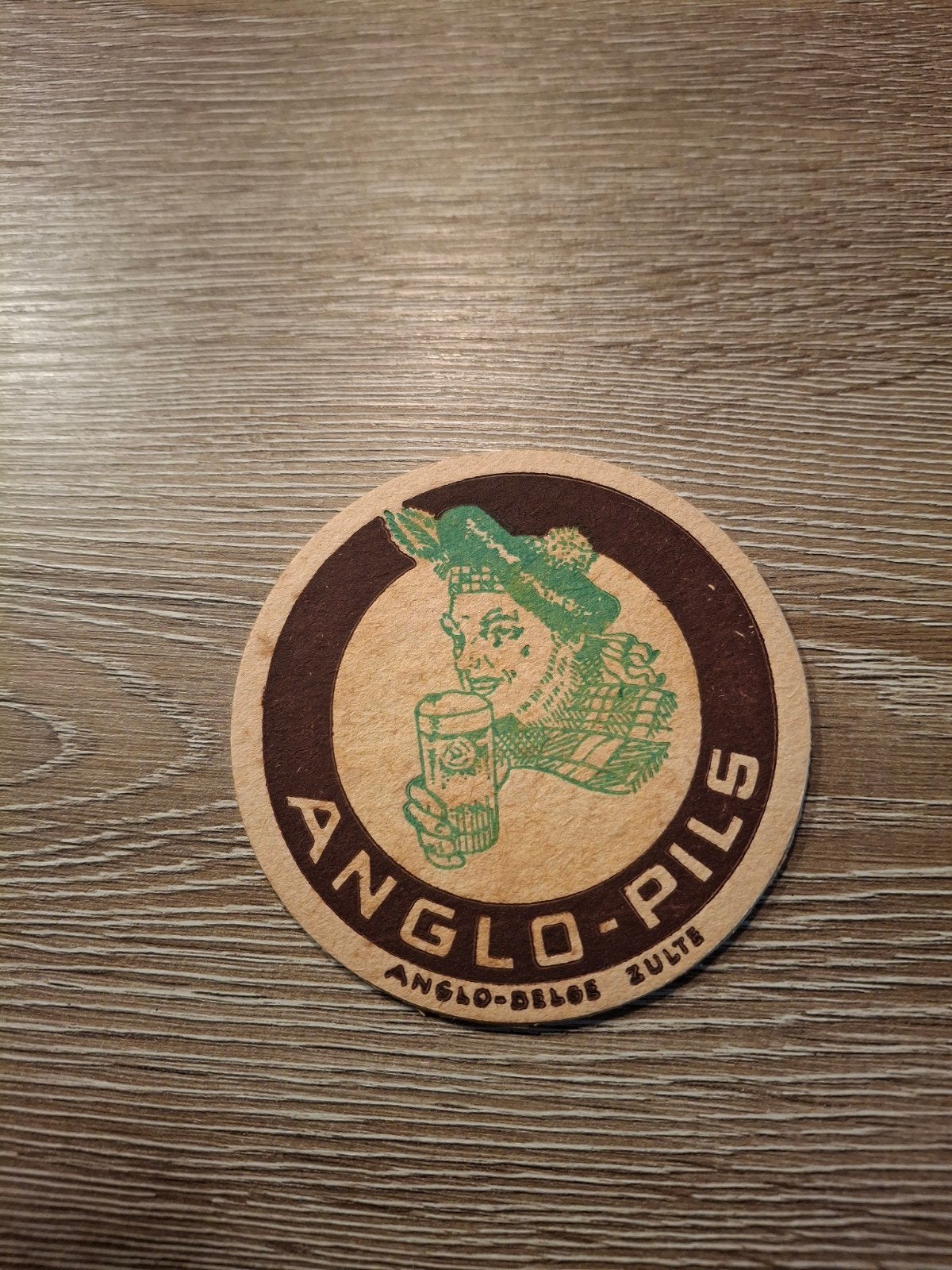 oud bierviltje anglo pils, Ophalen of Verzenden