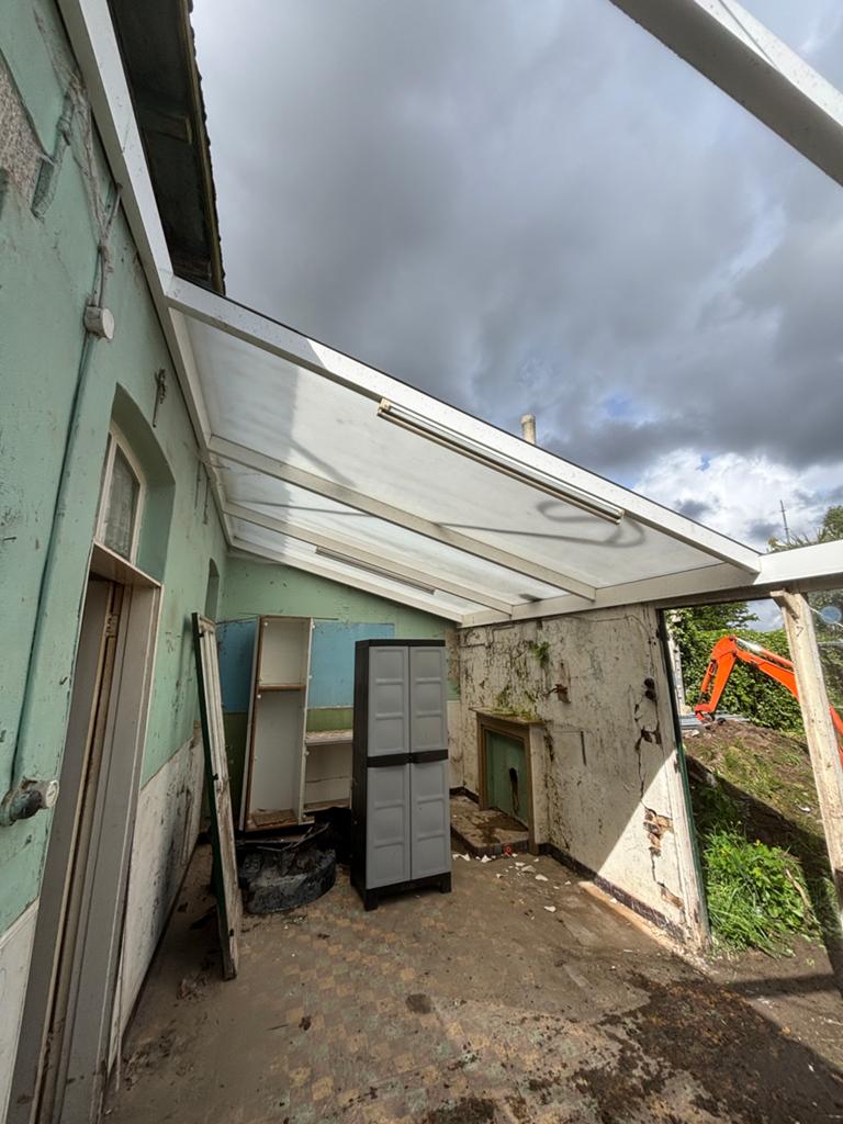 Waterdicht  ALU afdak, Tuin en Terras, Overkappingen, Ophalen, Gebruikt, Veranda