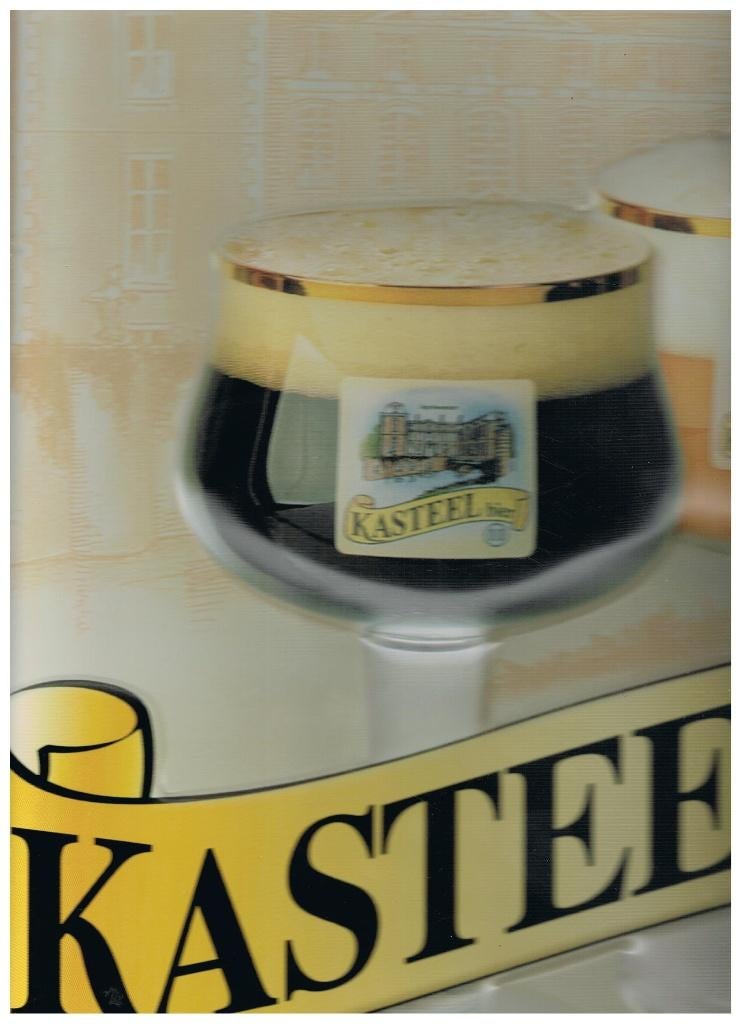 KASTEELBEER METAAL BORD, Verzamelen, Verzenden, Nieuw, Reclamebord, Plaat of Schild, Overige merken