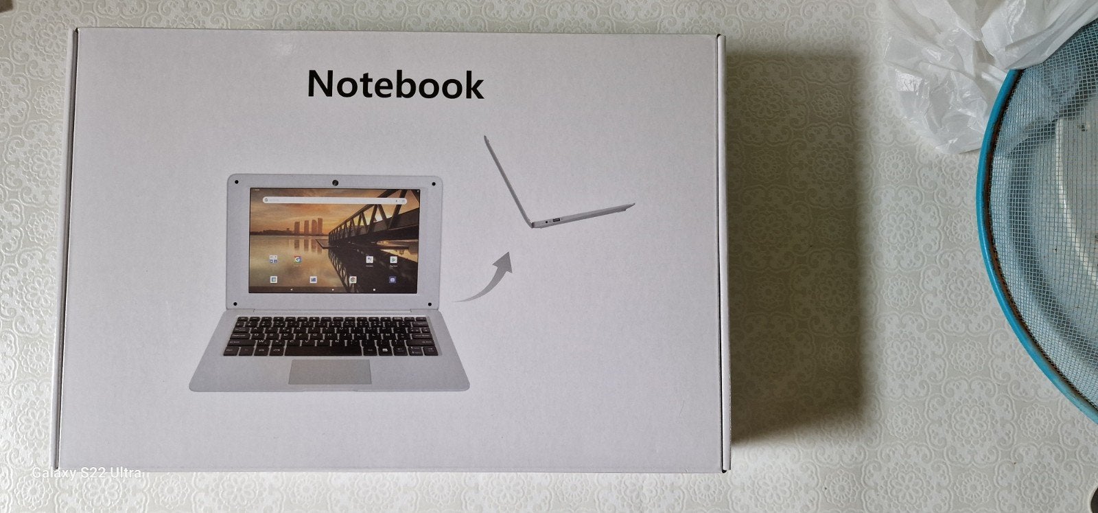 Android laptop met doos en accessoires.
75 euro vaste prijs, Ophalen of Verzenden