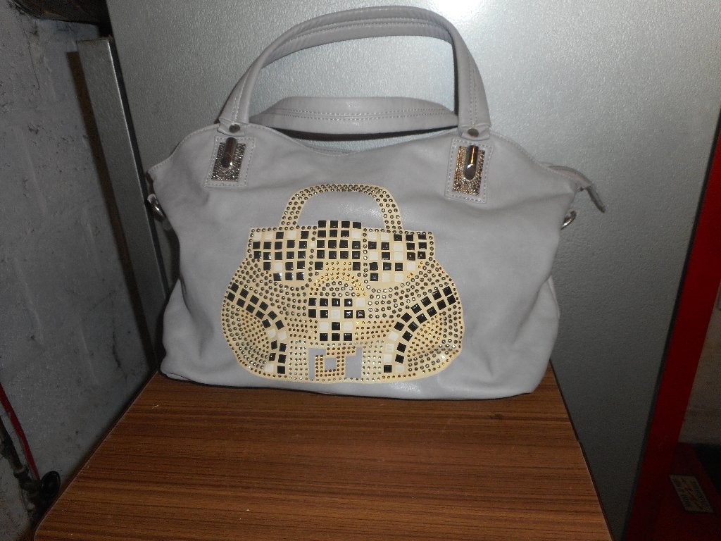 Handtas, Enlèvement ou Envoi, Utilisé, Blanc, Sac à main