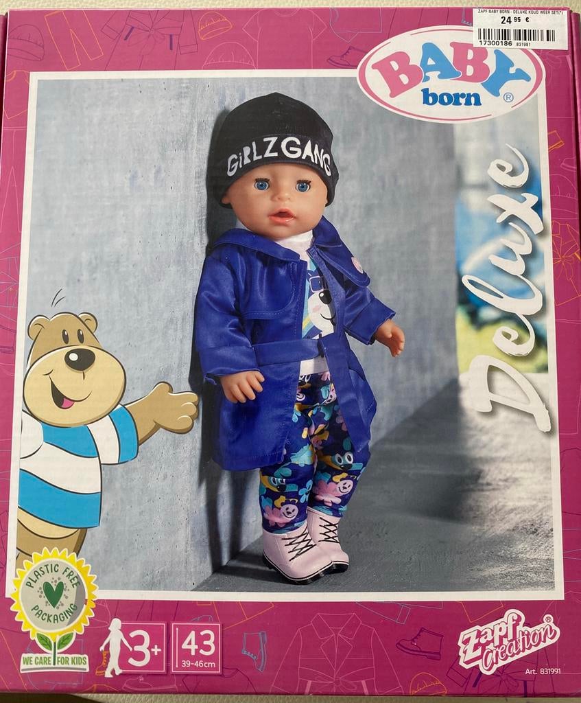 Poppenkleertjes set baby born, Ophalen of Verzenden, Gebruikt, Babypop