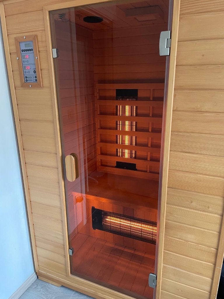 Infraroodcabine, Sport en Fitness, Sauna, Ophalen, Gebruikt, Infrarood, Complete sauna
