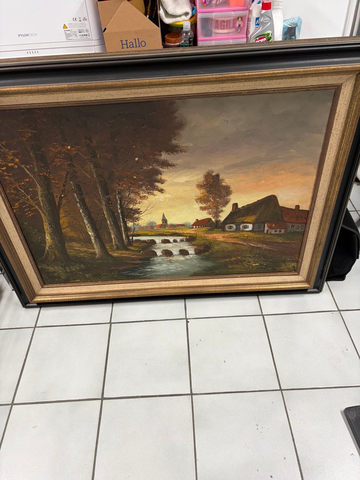 Schilderij  Telliers G, Antiek en Kunst, Kunst | Schilderijen | Klassiek, Ophalen, Doek