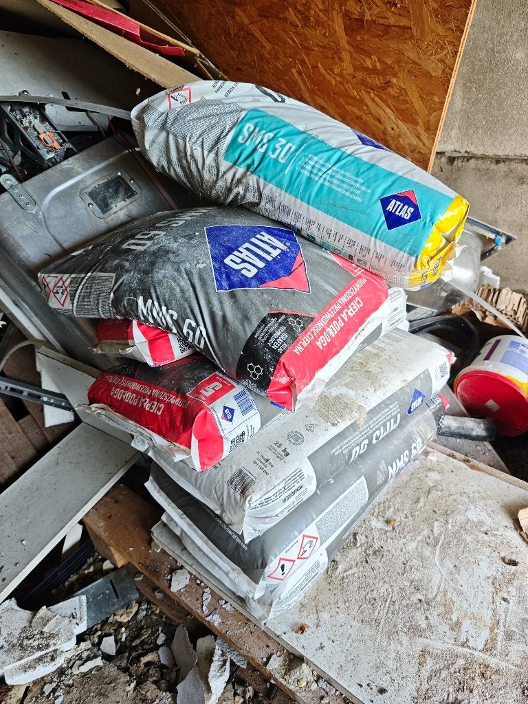 6 zakken Atlas MMS60 dekvloer, Ophalen, Nieuw