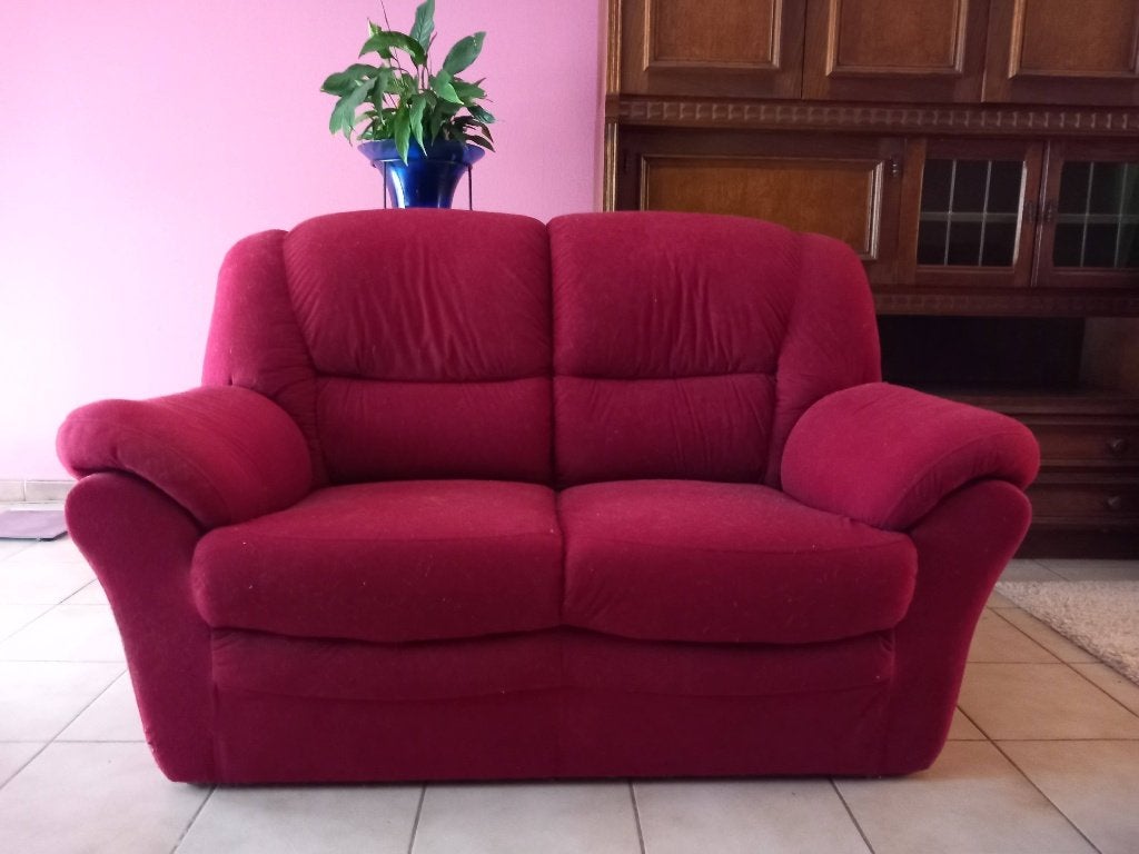 Fauteuis 2 et 3 places a donner, Enlèvement, Utilisé, Tissus, Trois personnes