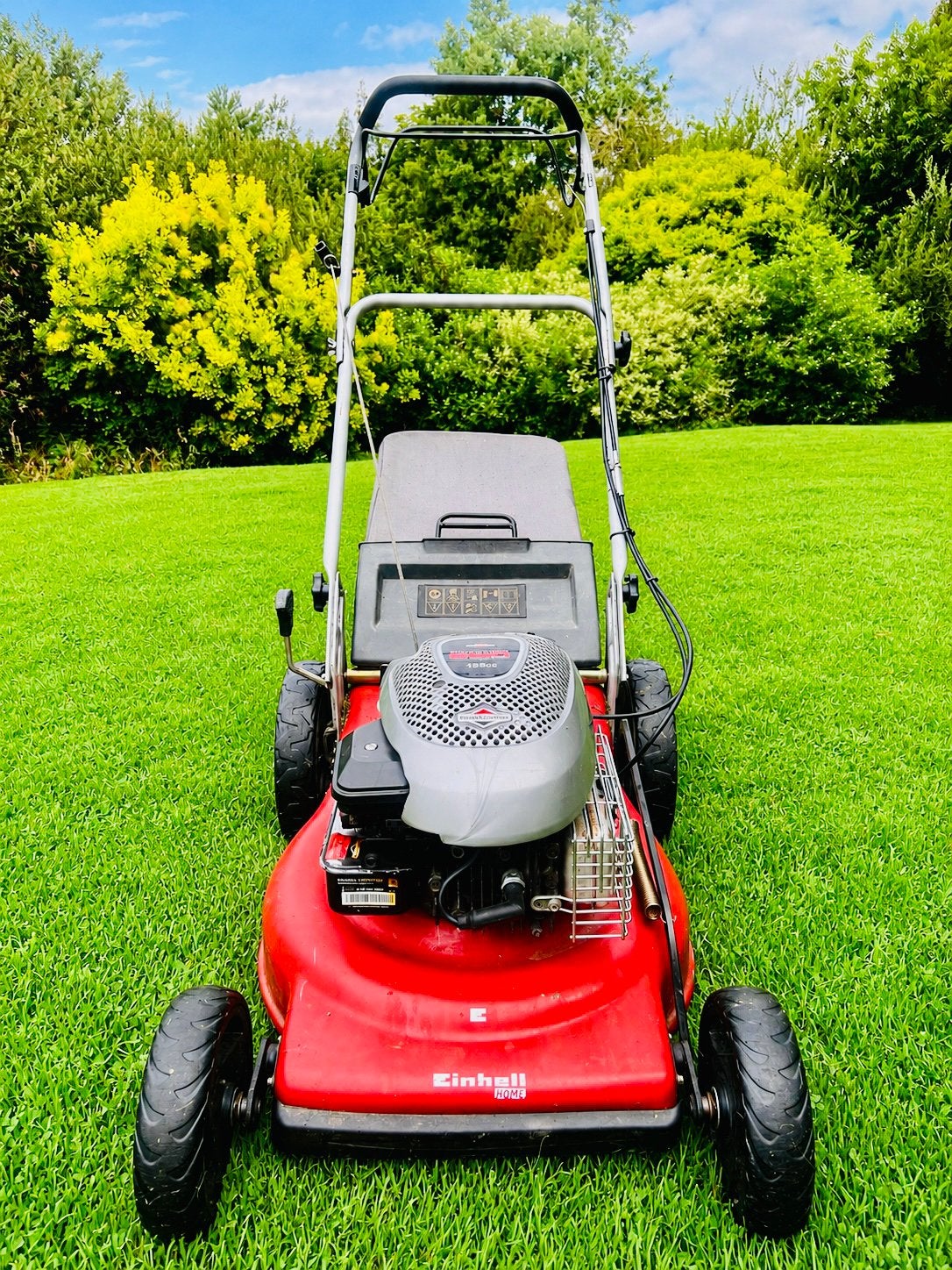 Tondeuse Einhell GH-PM 46 S, Enlèvement, Comme neuf, Bac de ramassage