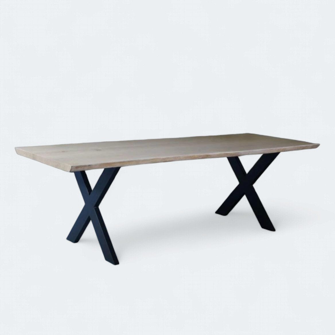 Pieds de table croisés en acier noir de design moderne pour, Neuf, Enlèvement ou Envoi, Modern - industriël, Carré
