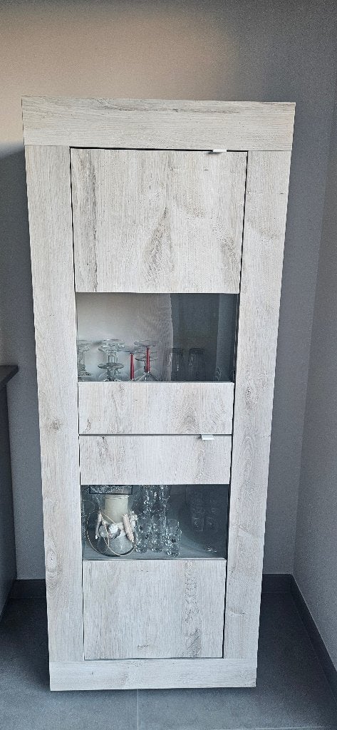 Meuble Vitrine deux portes, Huis en Inrichting, Kasten | Vitrinekasten, Ophalen, Mderne, Met deur(en), 50 tot 100 cm