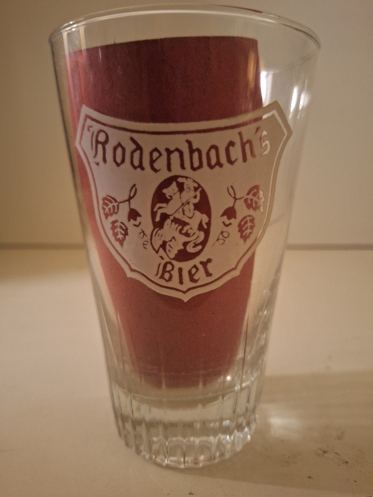 Rodenbach's bier oud geverfd glas brouwerij Rodenbach, Enlèvement ou Envoi