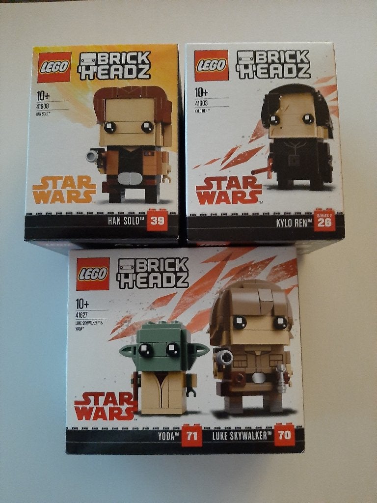 Lego Brickheadz Star Wars: 41603 + 41608 + 41627, BrickHeadz, Lego, Nieuw, Ophalen of Verzenden