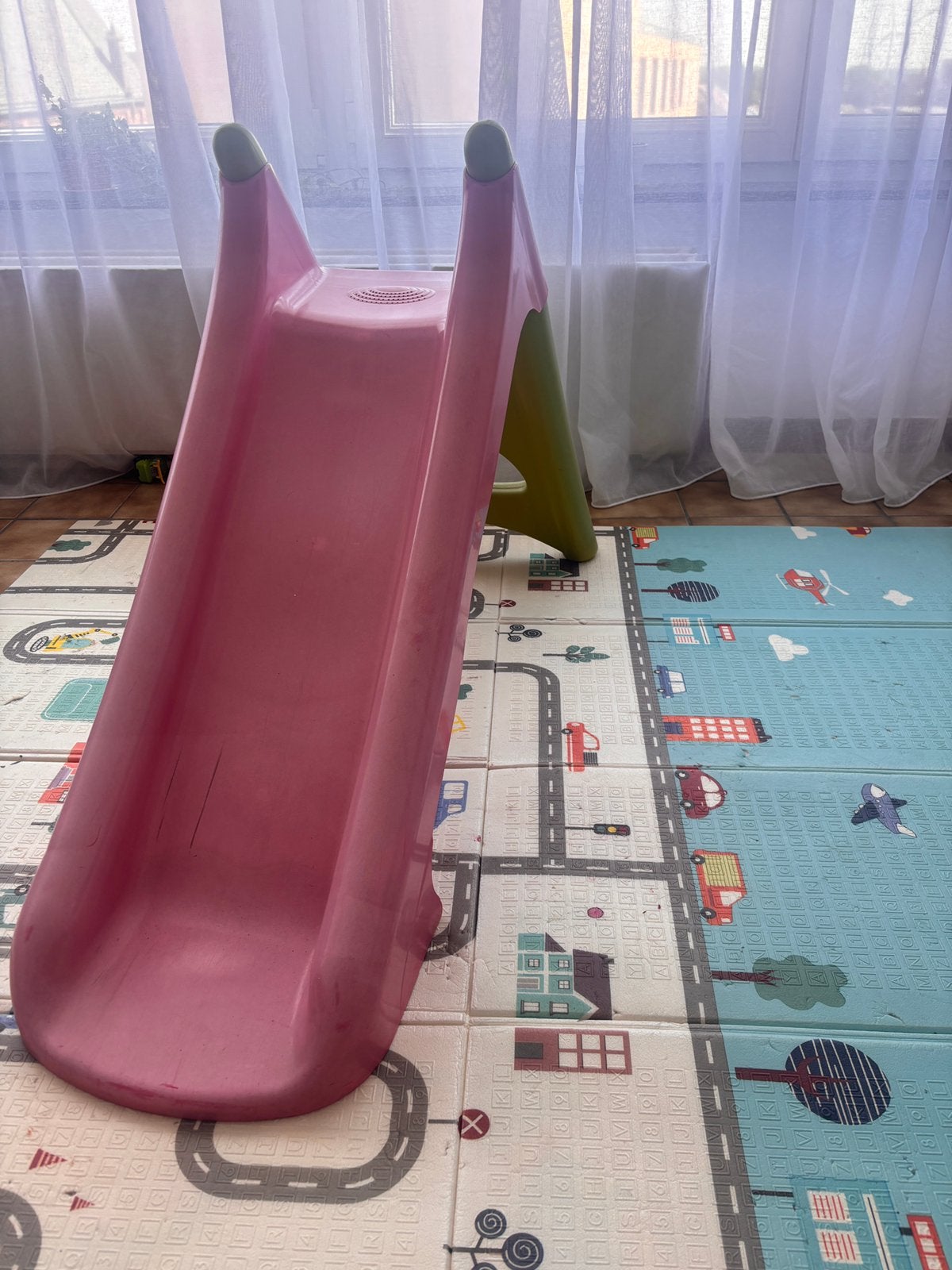 Toboggan Smoby pour enfants avec raccordement à l'eau, Enlèvement, Comme neuf, Toboggan