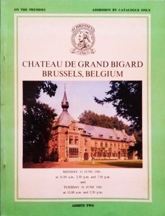 Catalogue rare Château de Grand Bigard (Bruxelles, 1981), Antiquités & Art, Enlèvement