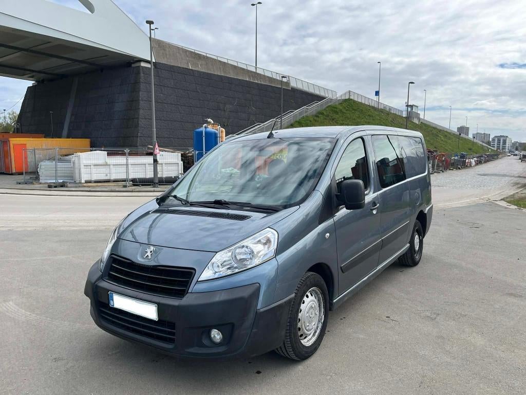 Peugeot expert 2015 2.0HDI AIRCO dubbel cabine GEKEURD, Euro 5, Stof, Zwart, 4 cilinders