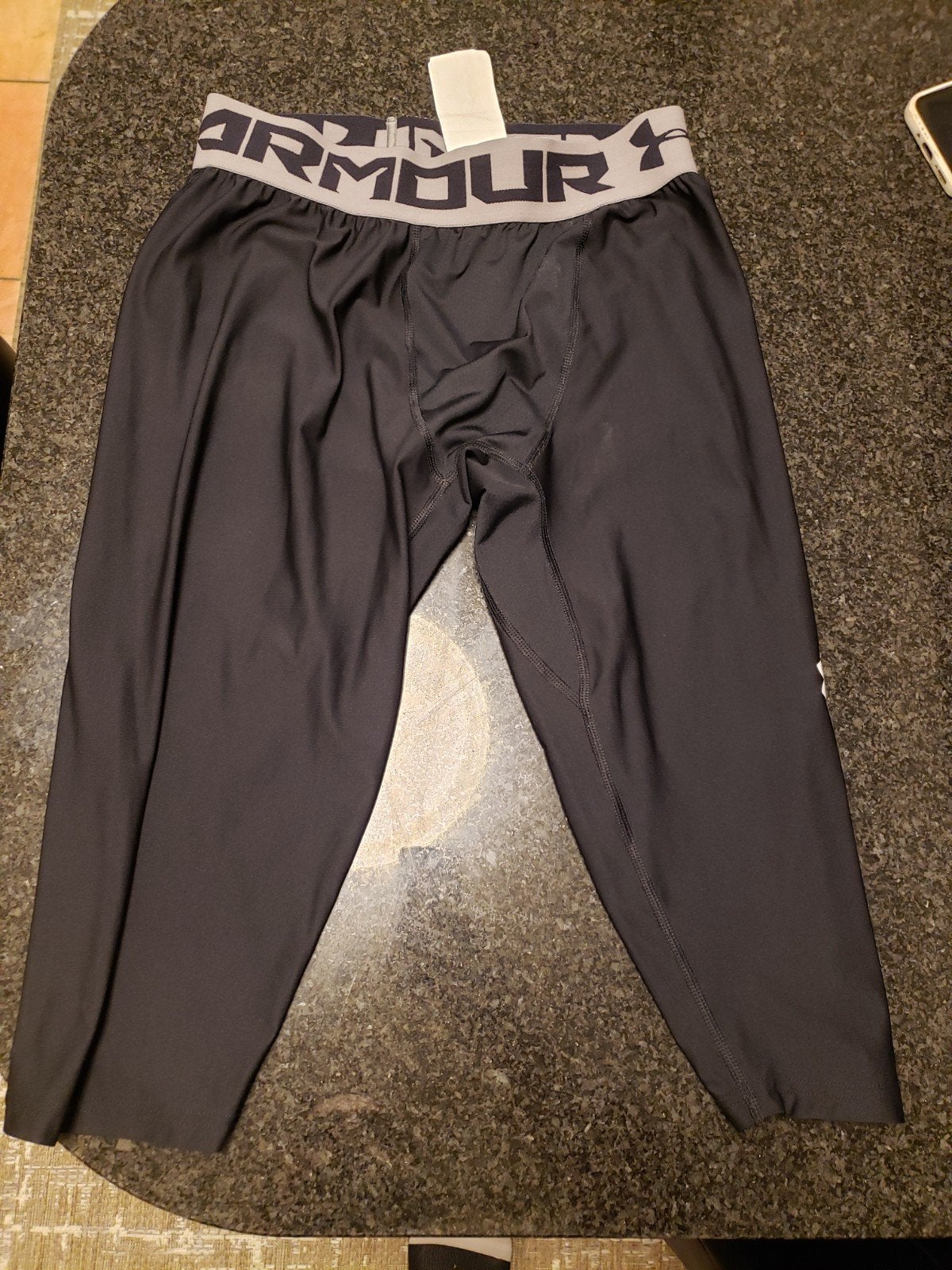 Sportleggings heren van Under Armour, Ophalen, Zwart, Zo goed als nieuw, Under armour