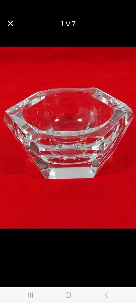 Cendrier ancien en cristal Val Saint Lambert, Enlèvement