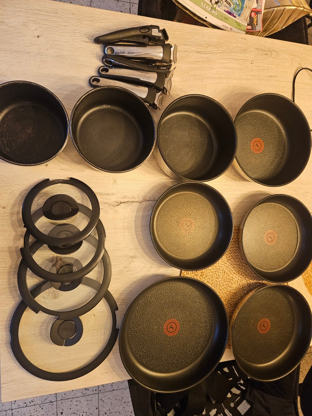 Tefal koekenpan en steelpannenset, Ophalen, Tefal