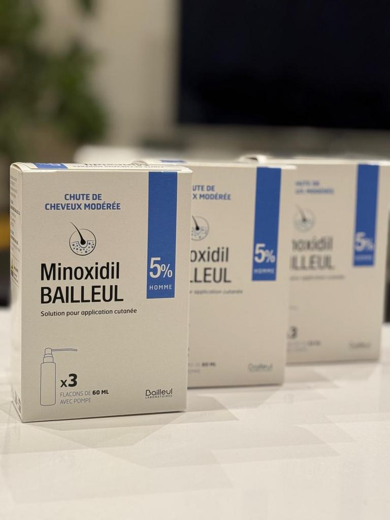 Minoxidil bailleul 5%  3x60ml, Envoi, Neuf, Autres types