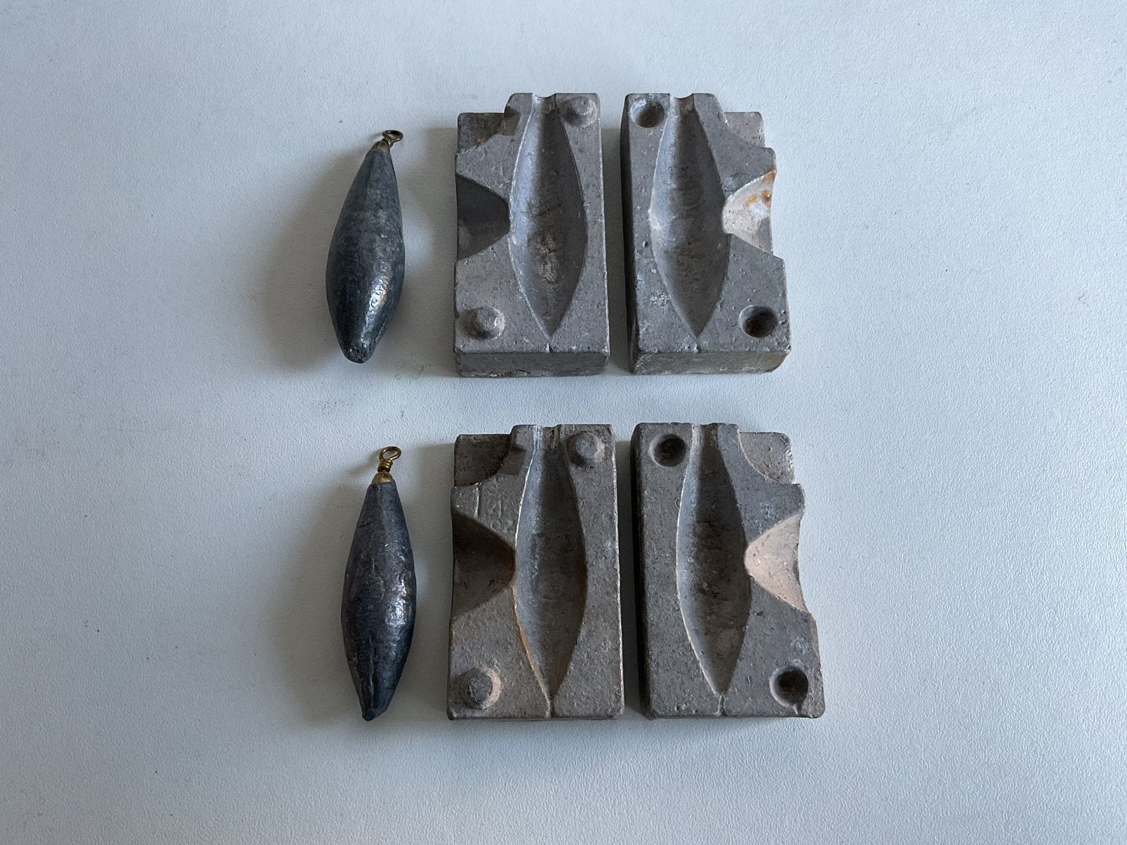 Loodmallen 1x50gram en 1x75gram, Ophalen of Verzenden, Gebruikt