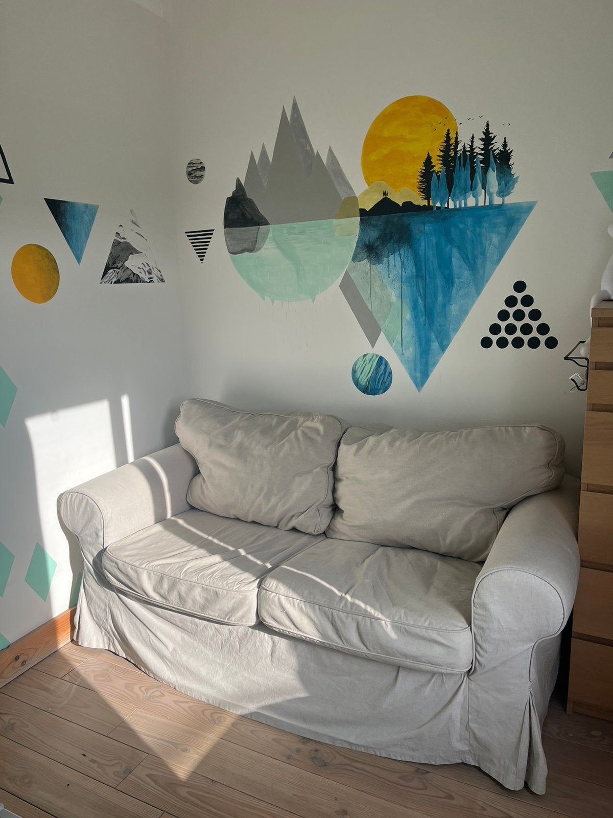 Canapé IKEA EKTORP 2 places, 75 à 100 cm, Erktrop, 150 à 200 cm, Enlèvement