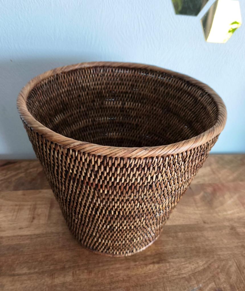 Panier en osier décoratif/panier de rangement, Enlèvement, Comme neuf, Panier