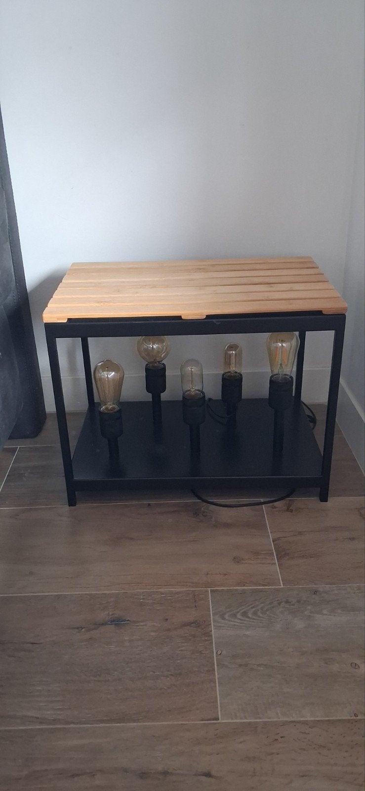 tafeltje metaal hout, Huis en Inrichting, Ophalen of Verzenden, Metaal