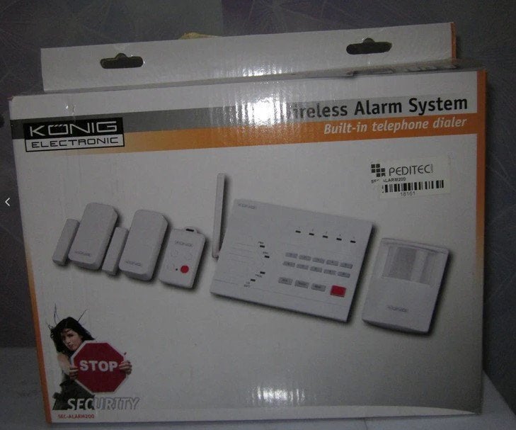 Système d'alarme sans fil König Electronic, Bricolage & Construction, Mouvement, Enlèvement, Système complet, Neuf