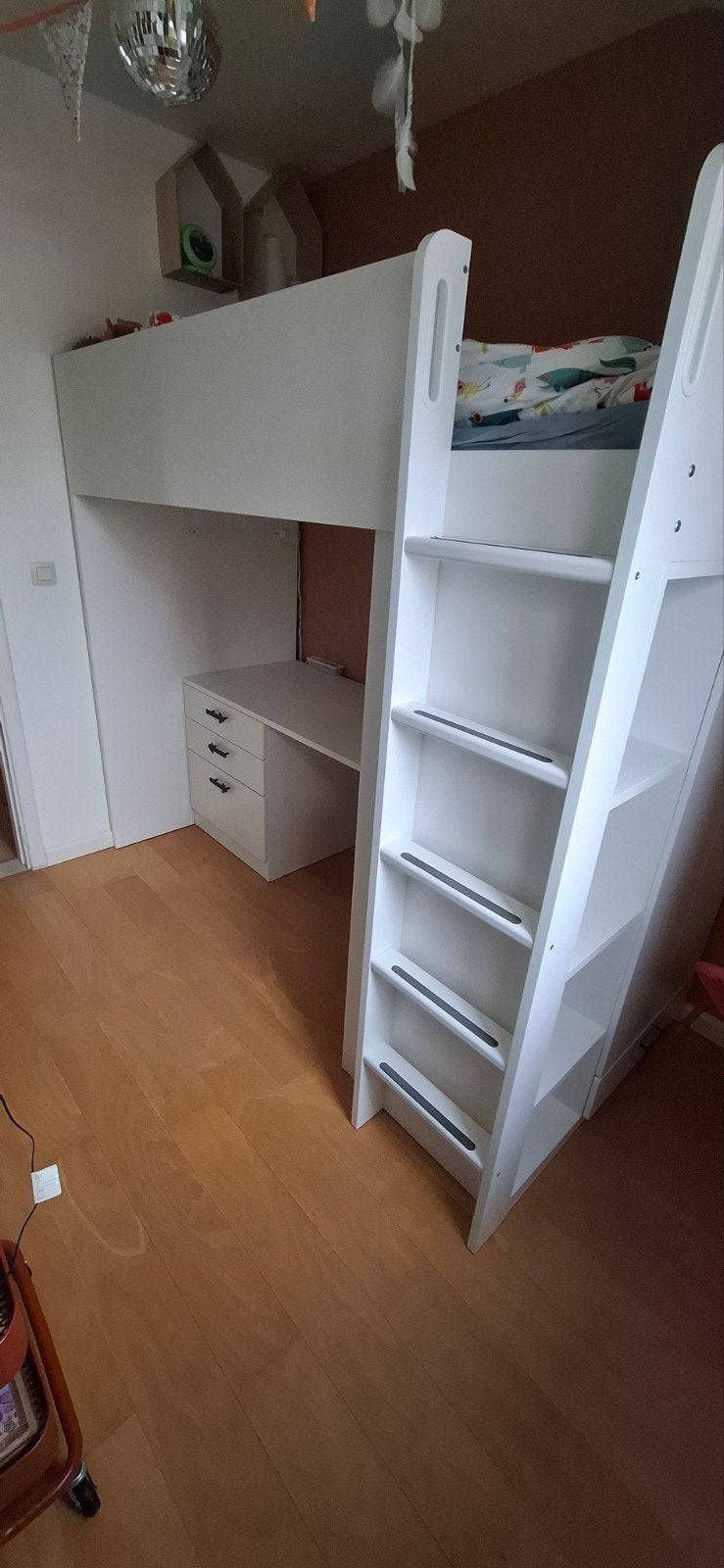 hoogslaper met bureau, Ophalen, Gebruikt, Hoogslaper