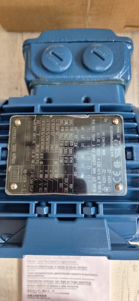 moteur électrique neuf, Bricolage & Construction, Enlèvement, Neuf, Moteur électrique, 1400 à 1800 tpm