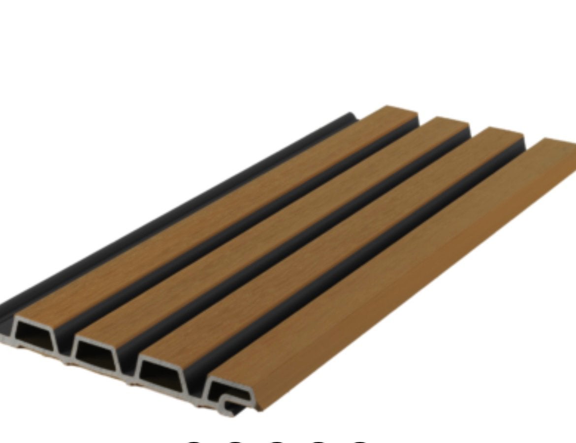 Composiet rhombus teak, Tuin en Terras, Ophalen, Zo goed als nieuw