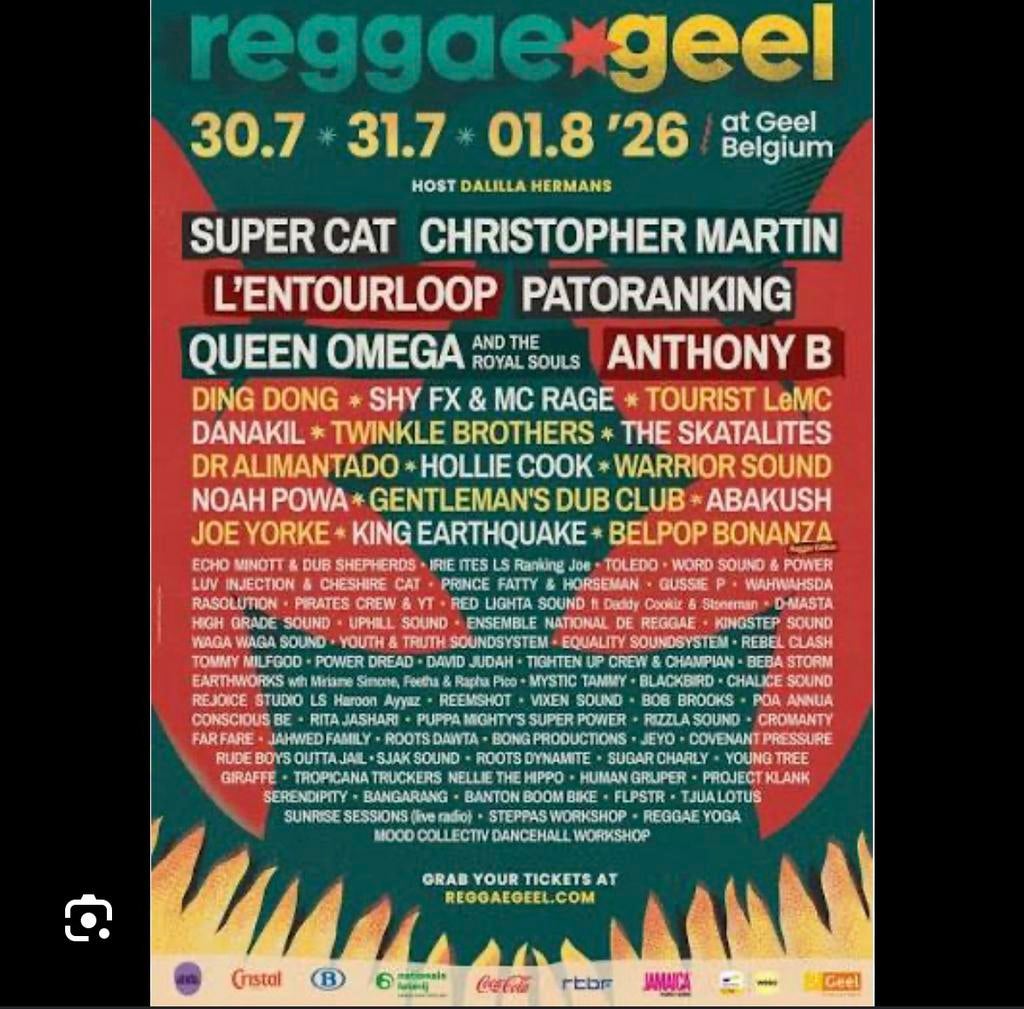 Reggae Geel 2026 dagticket 30/07, 31/07 of 01/08, Tickets en Kaartjes, Evenementen en Festivals