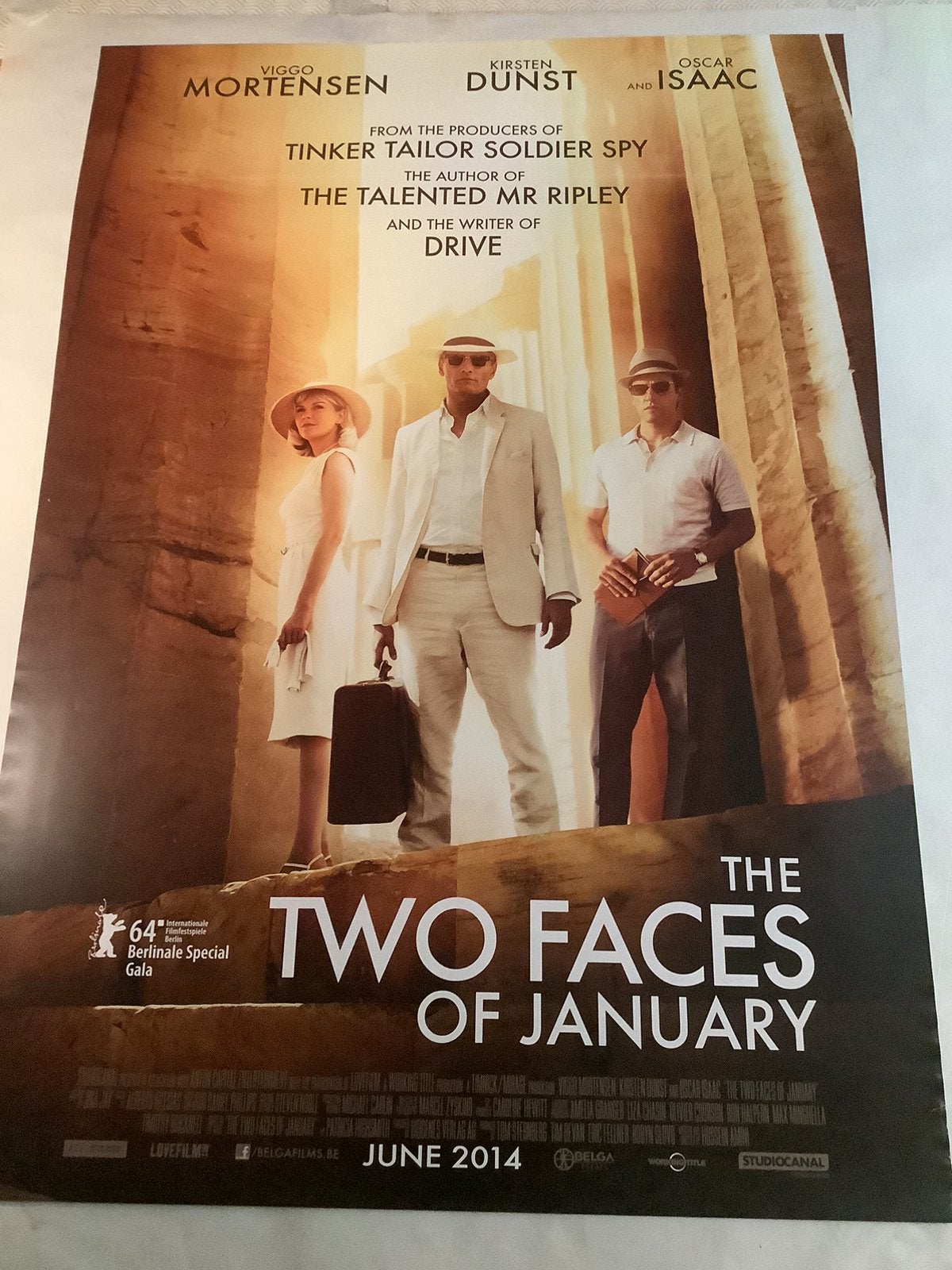 TWO FACES OF JANUARY   Filmposter   70-100 cm, Ophalen of Verzenden, Zo goed als nieuw