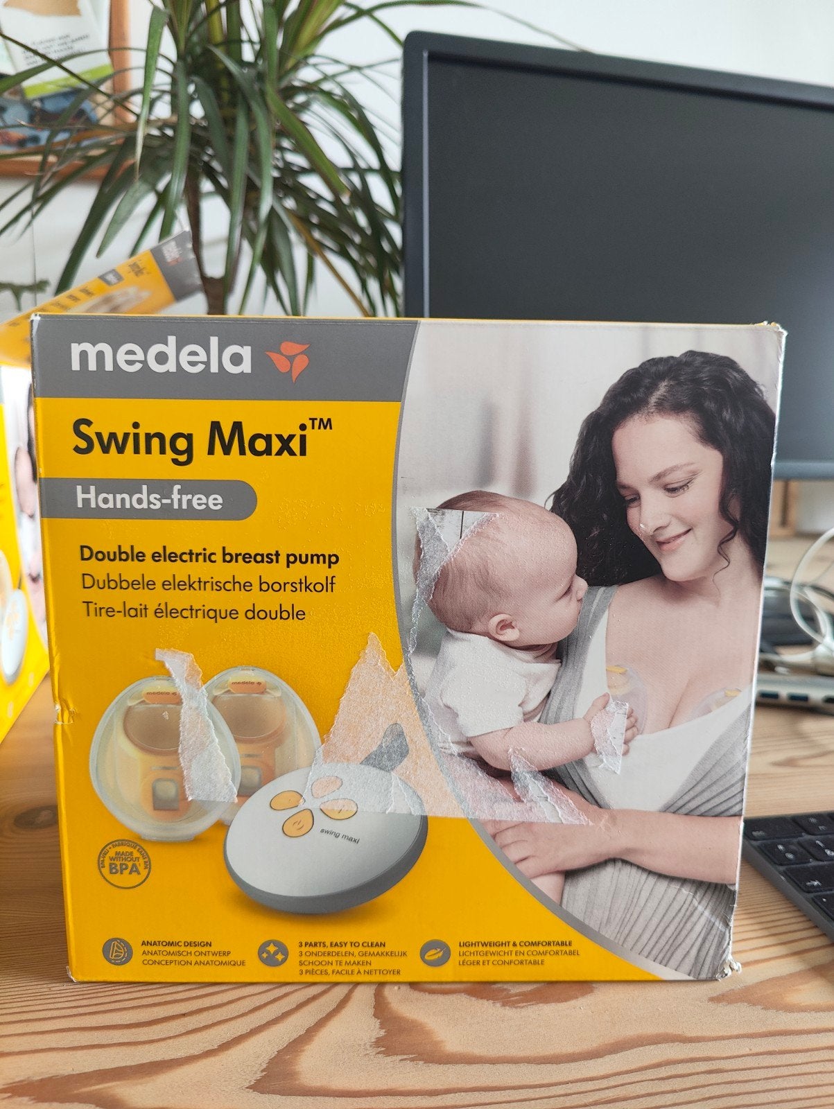 Medela swing maxi handsfree borstkolf (dubbel), Kinderen en Baby's, Babyvoeding en Toebehoren, Ophalen of Verzenden, Borstkolf