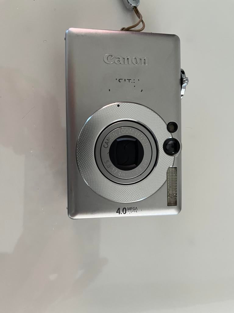 Canon Digital IXUS 40 Vintage Digicam+oplader+SD kaarten+tas, Gebruikt, Canon, Compact, Ophalen of Verzenden