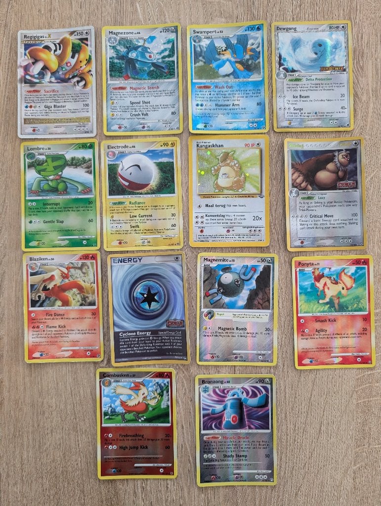 Holo Pokemon kaarten, Ophalen of Verzenden, Gebruikt, Meerdere kaarten