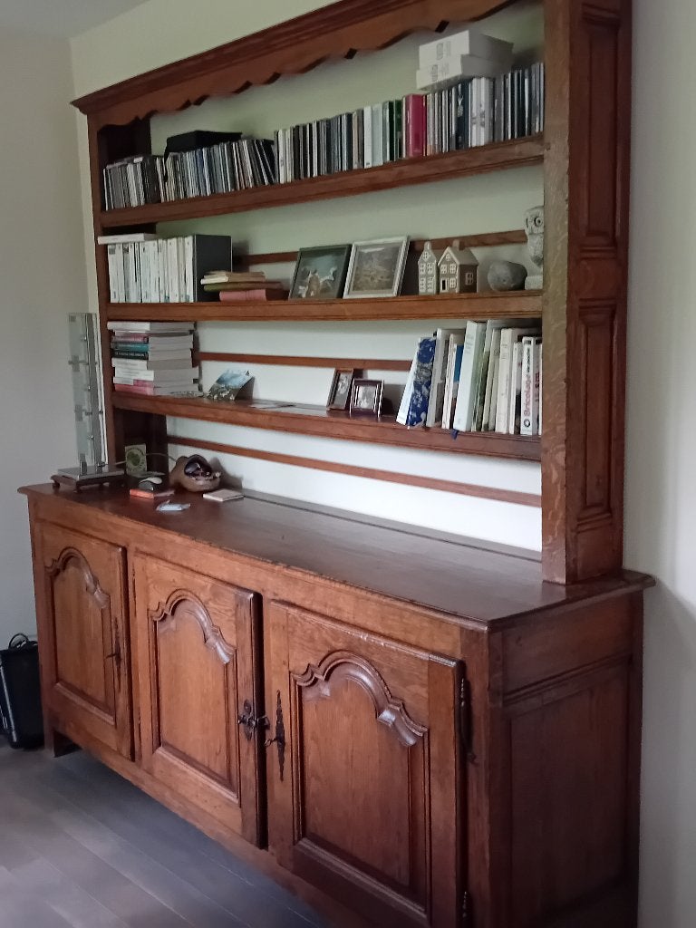 Meuble chêne 2 corps vaisselier, Enlèvement