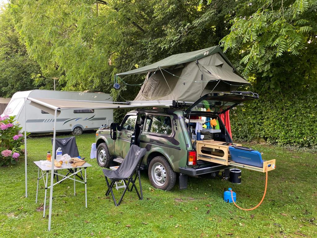 Daktent eezi awn III incl luifel ed., Ophalen, Zo goed als nieuw