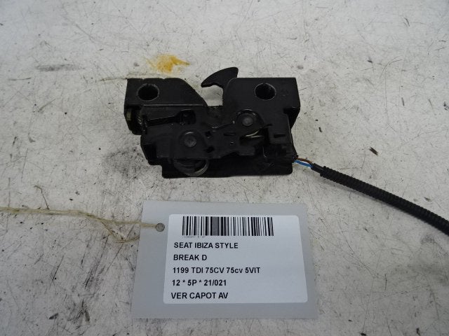 SERRURE CAPOT Seat Ibiza IV (6J5) (01-2008/06-2017), Utilisé, Seat