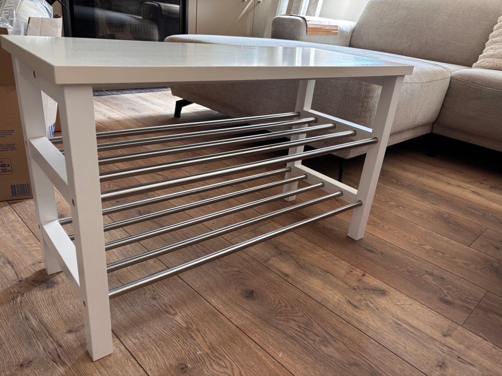 Ikea shoenenrek bench, Ophalen, Gebruikt
