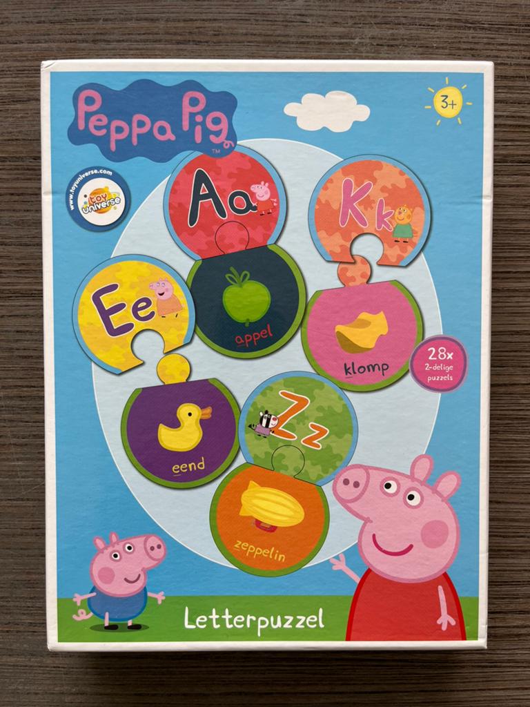 Peppa Pig letterpuzzel, Ophalen, Zo goed als nieuw