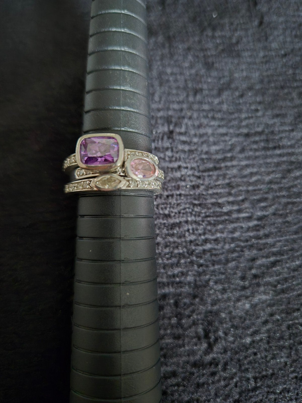 3 zilveren ringen maat 60, Handtassen en Accessoires, Ringen, Gebruikt, Ophalen of Verzenden, Dame, Zilver
