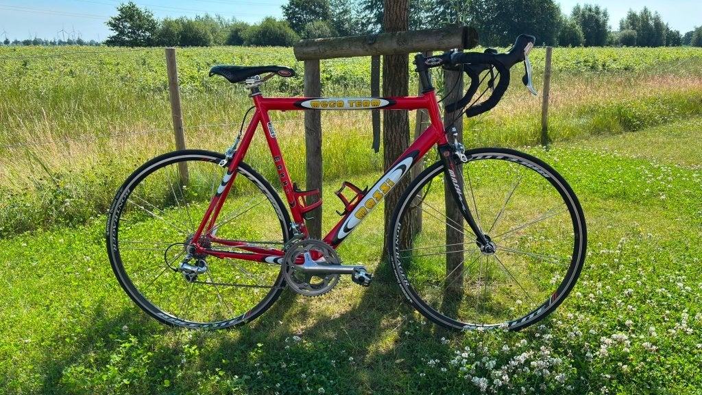 Koersfiets, 28 inch, Gebruikt, 10 tot 15 versnellingen, Velgrem