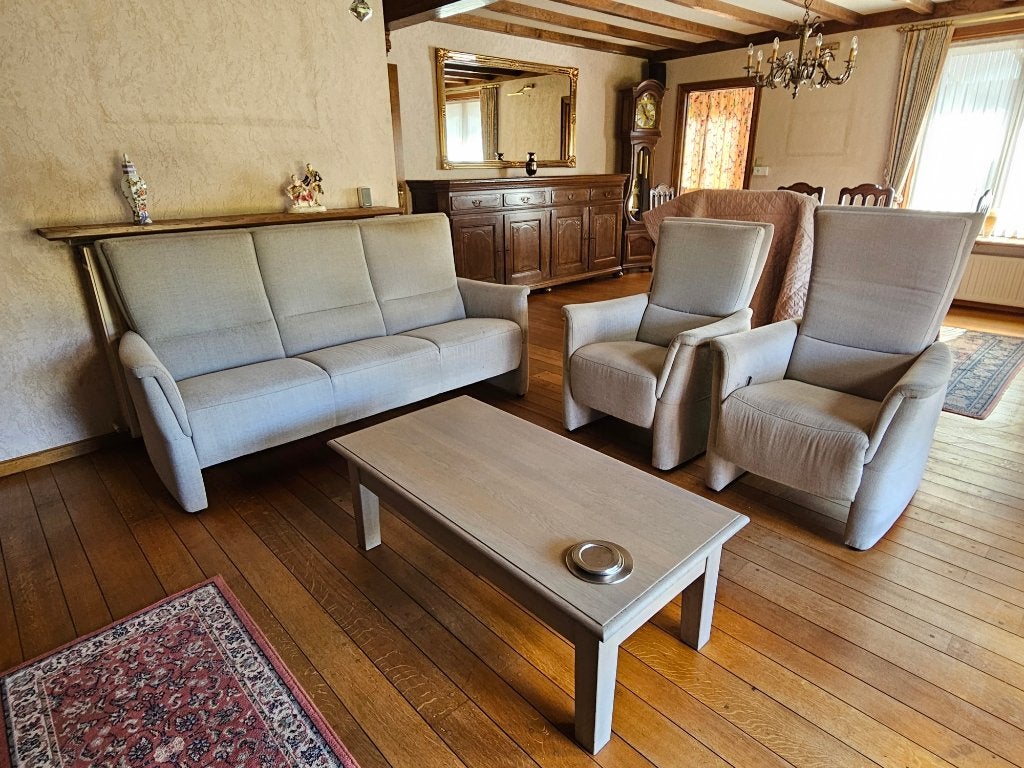 Stoffen salon + salontafel, Ophalen, Gebruikt, Hout